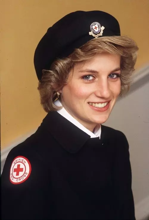 Princess Diana in uniform