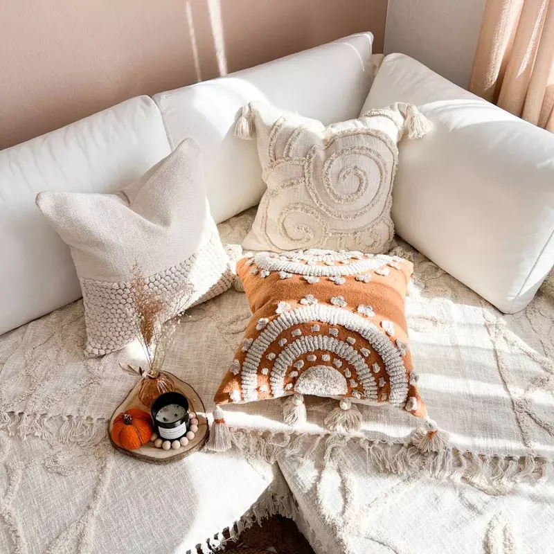 Boho throw pillow items for boho style house