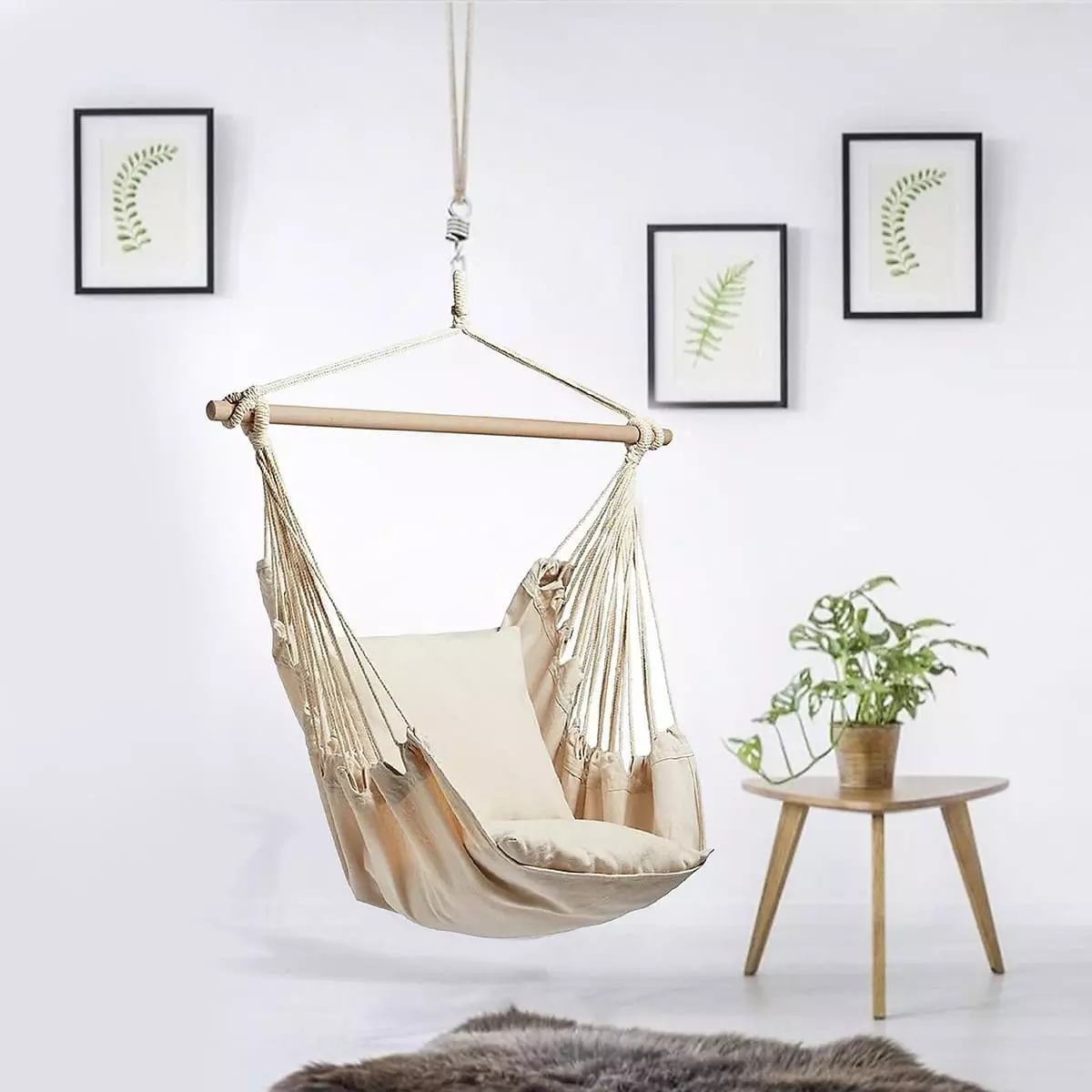 Bohemian home decor ideas with hanging boho chairs