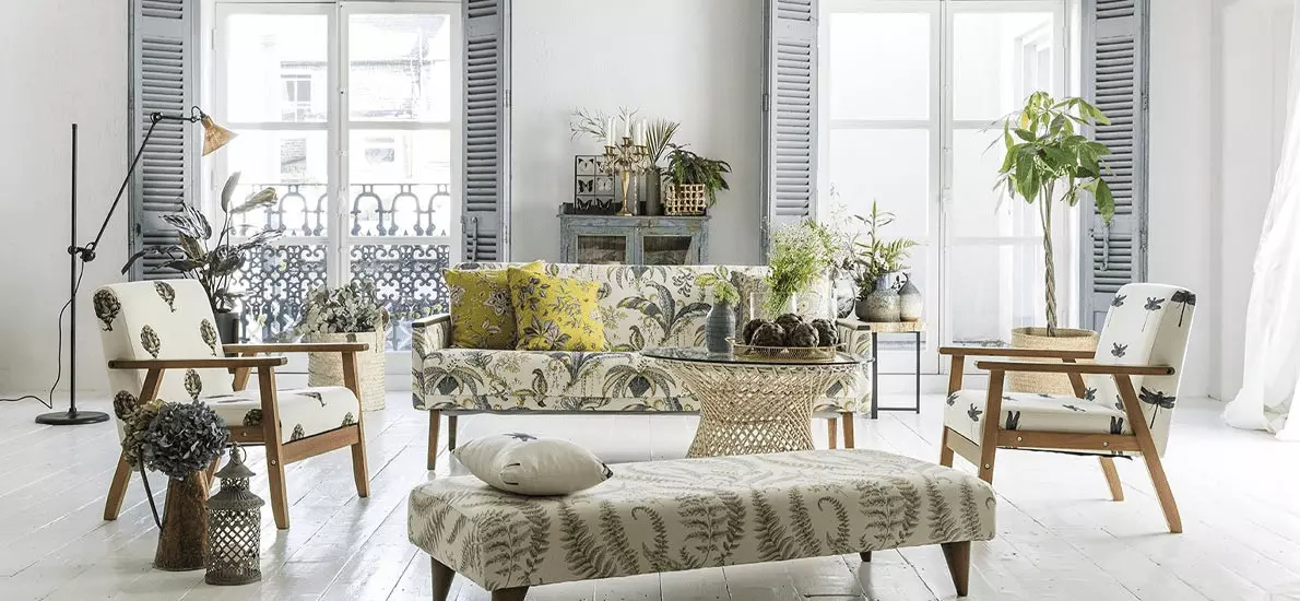 Botanical Motifs are modern boho style home decor