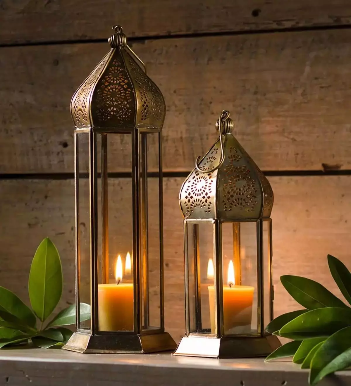 Bohemian home decor ideas with metal Moroccan-style Lanterns.