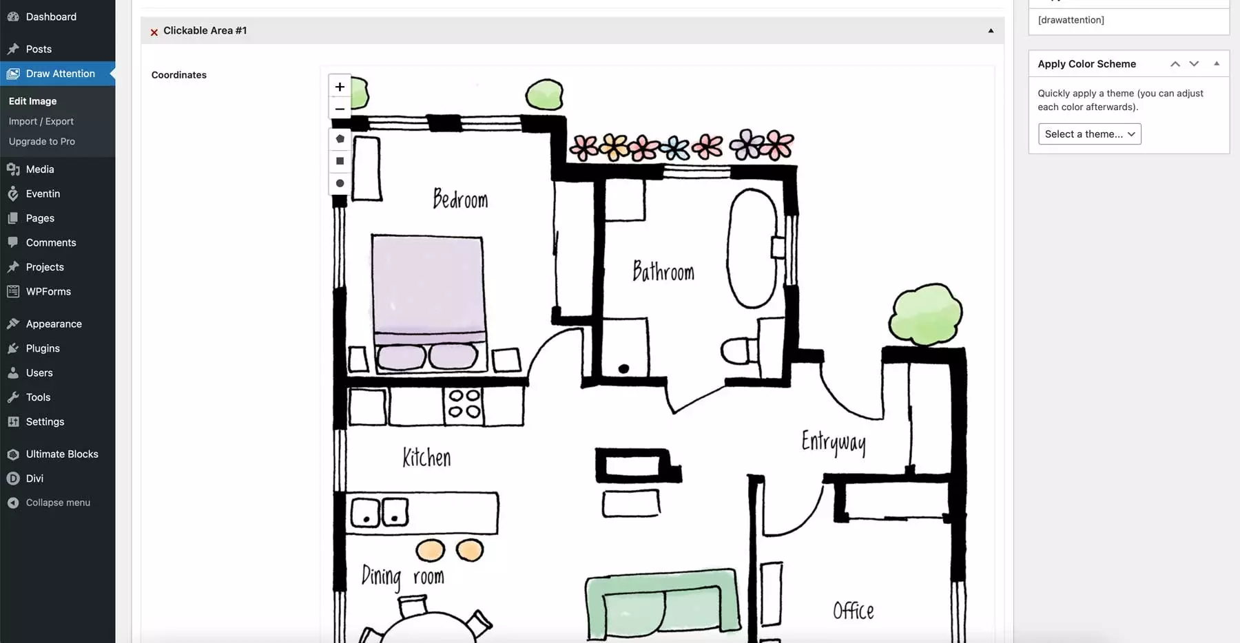 Creating an interactive floor map