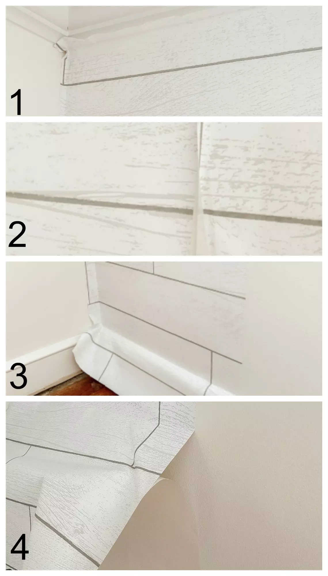 DIY Floating Shelves- Get the Custom “built-in” look with Wallpaper!