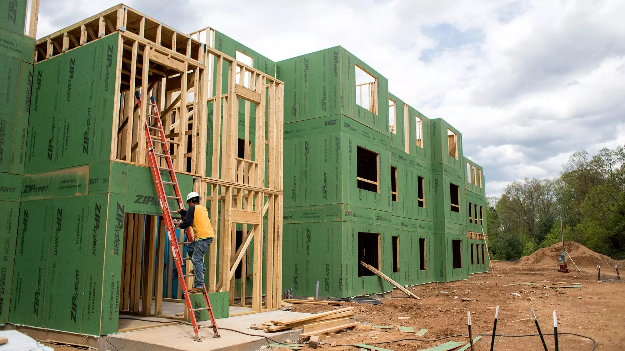 This Citizen Times file photo shows the construction of a Mountain Housing Opportunities development in 2015, which provided 55 units of affordable senior housing.