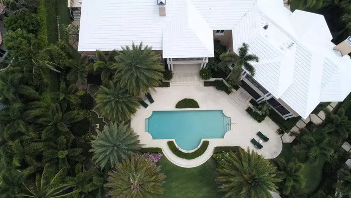 Drone photo of houses