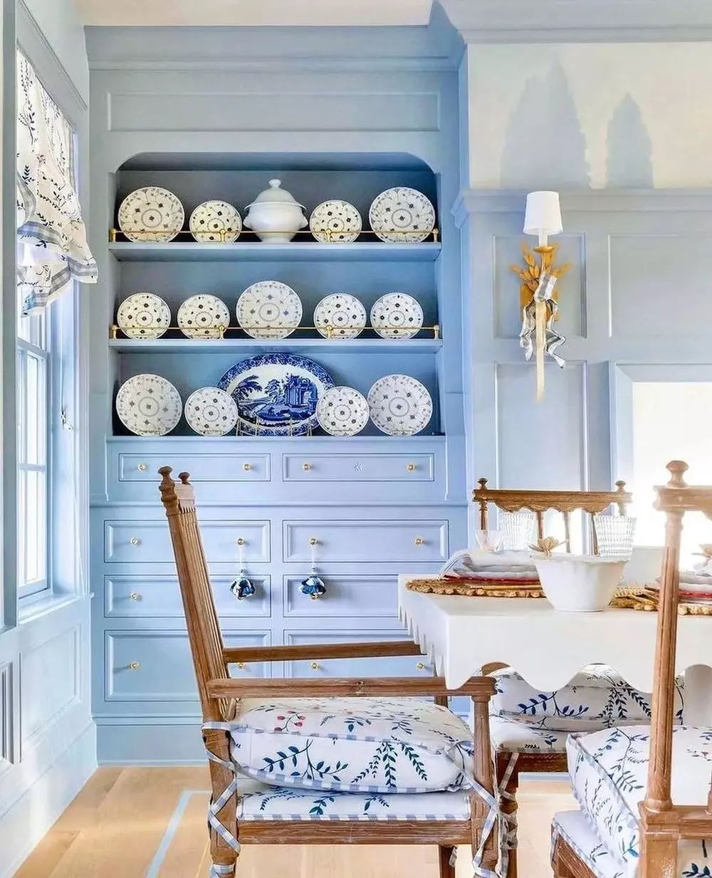 Coastal grandmother dining room decor by the_fox_group