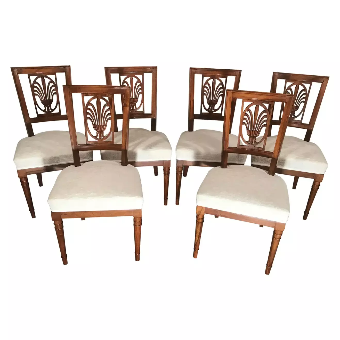 Set of 6 original Neoclassical Louis XVI Chairs