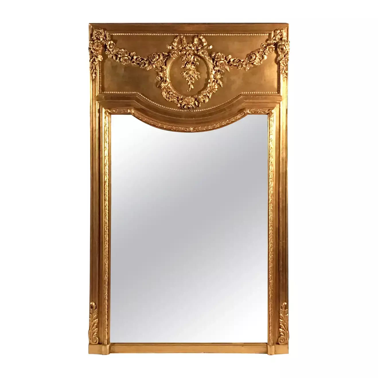 Louis XVI Style Trumeau Mirror