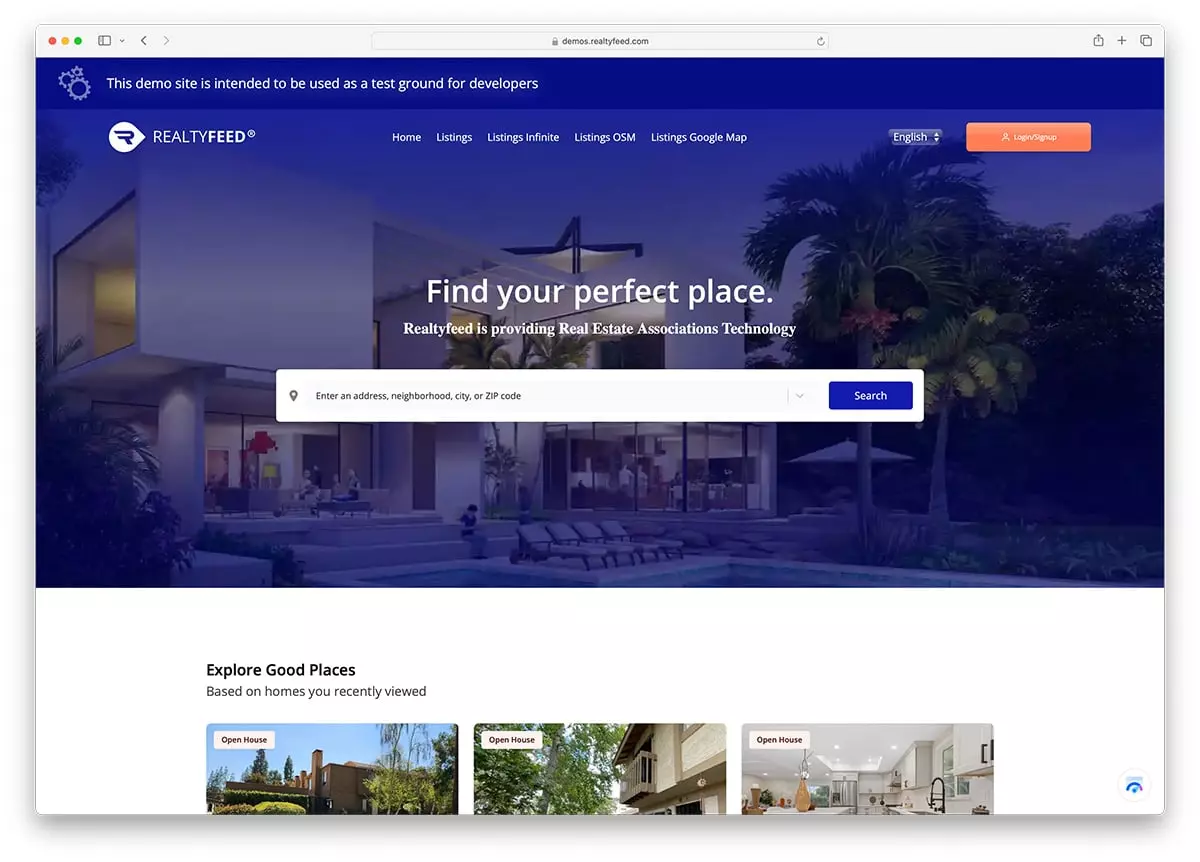 Estatik Real Estate Plugin preview