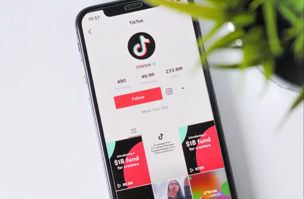 Tiktok profile page for the Tiktok company