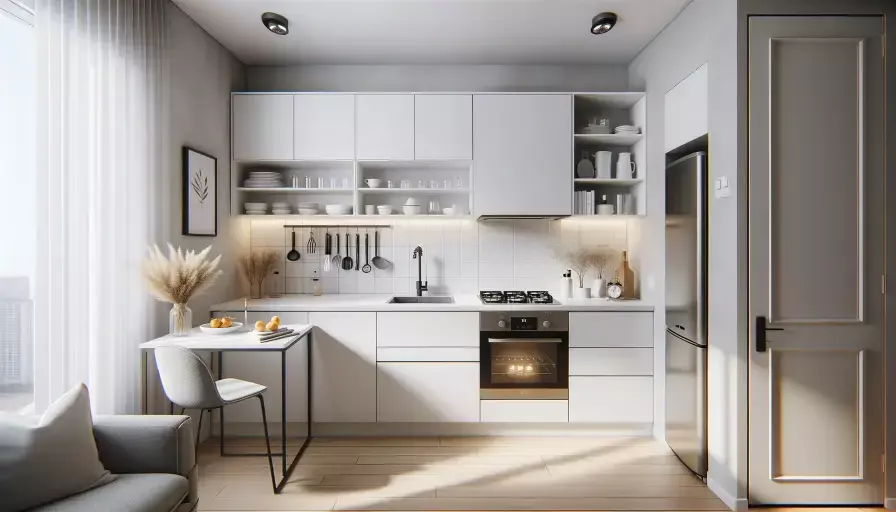 Modern Kitchen Design Idea - Small U-shaped kitchen layout design