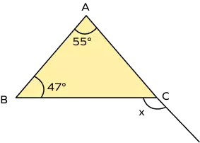 Exterior angle theorem