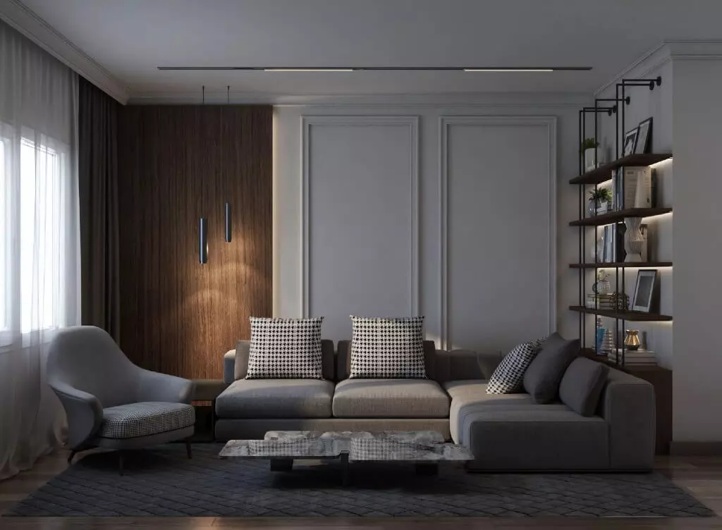 Contemporary Living Room by Nada Elabd, Egypt