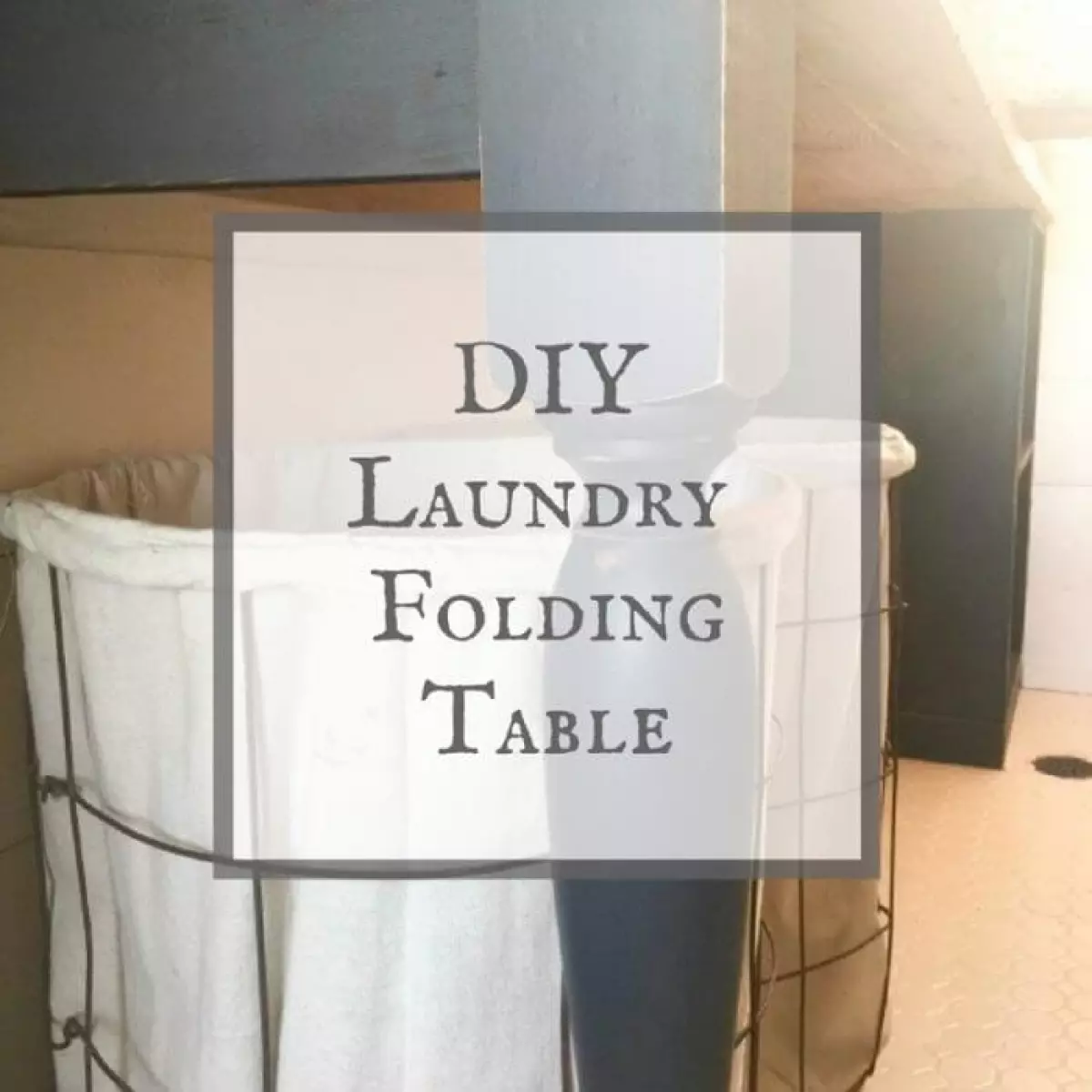 DIY Laundry Folding Table