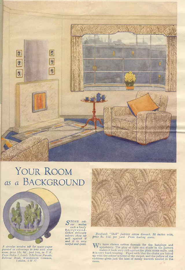 1930s living room advert
