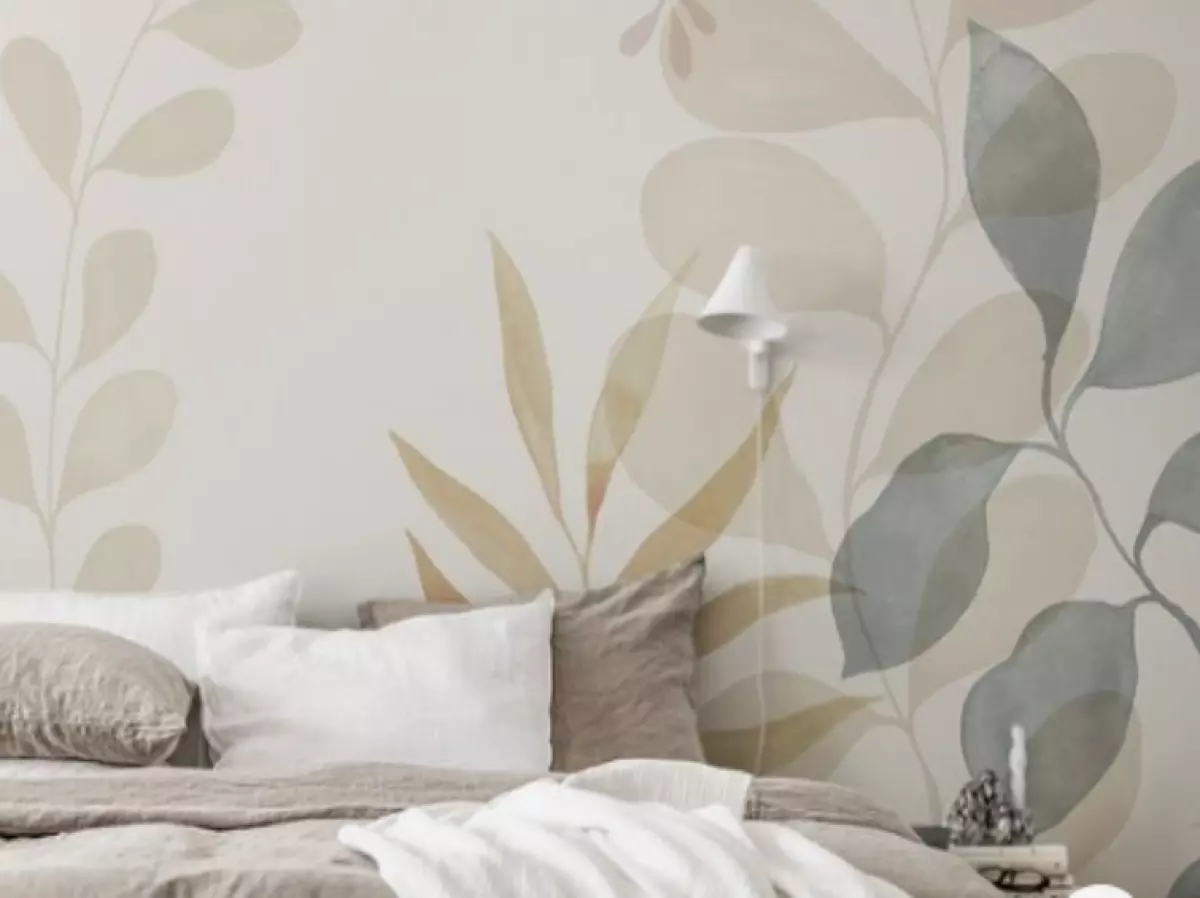 Use Wallpaper Hues All Over the Bedroom