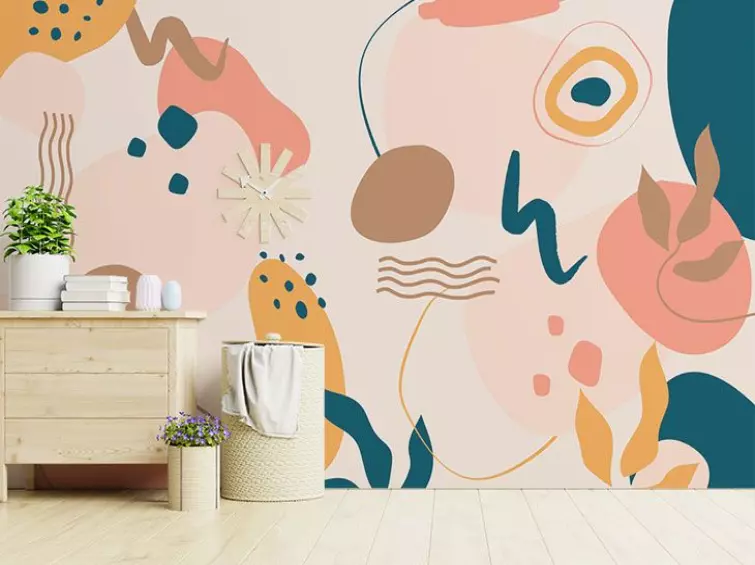 Wooden Accent Wall Wallpaper Bedroom