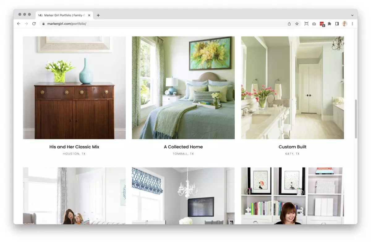 3_individual interior design portfolio project page