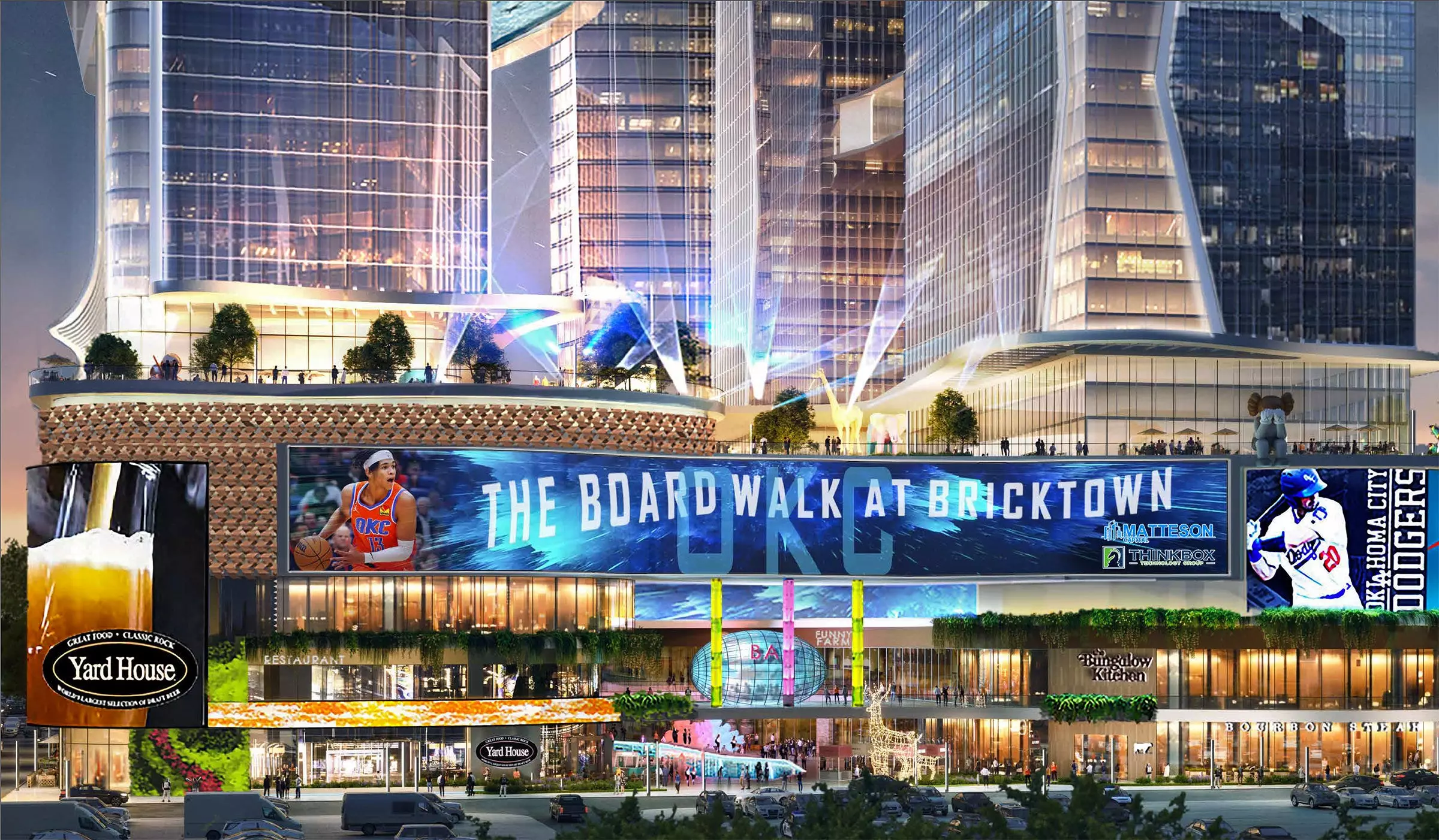 A rendering of the proposed Boardwalk at Bricktown.
