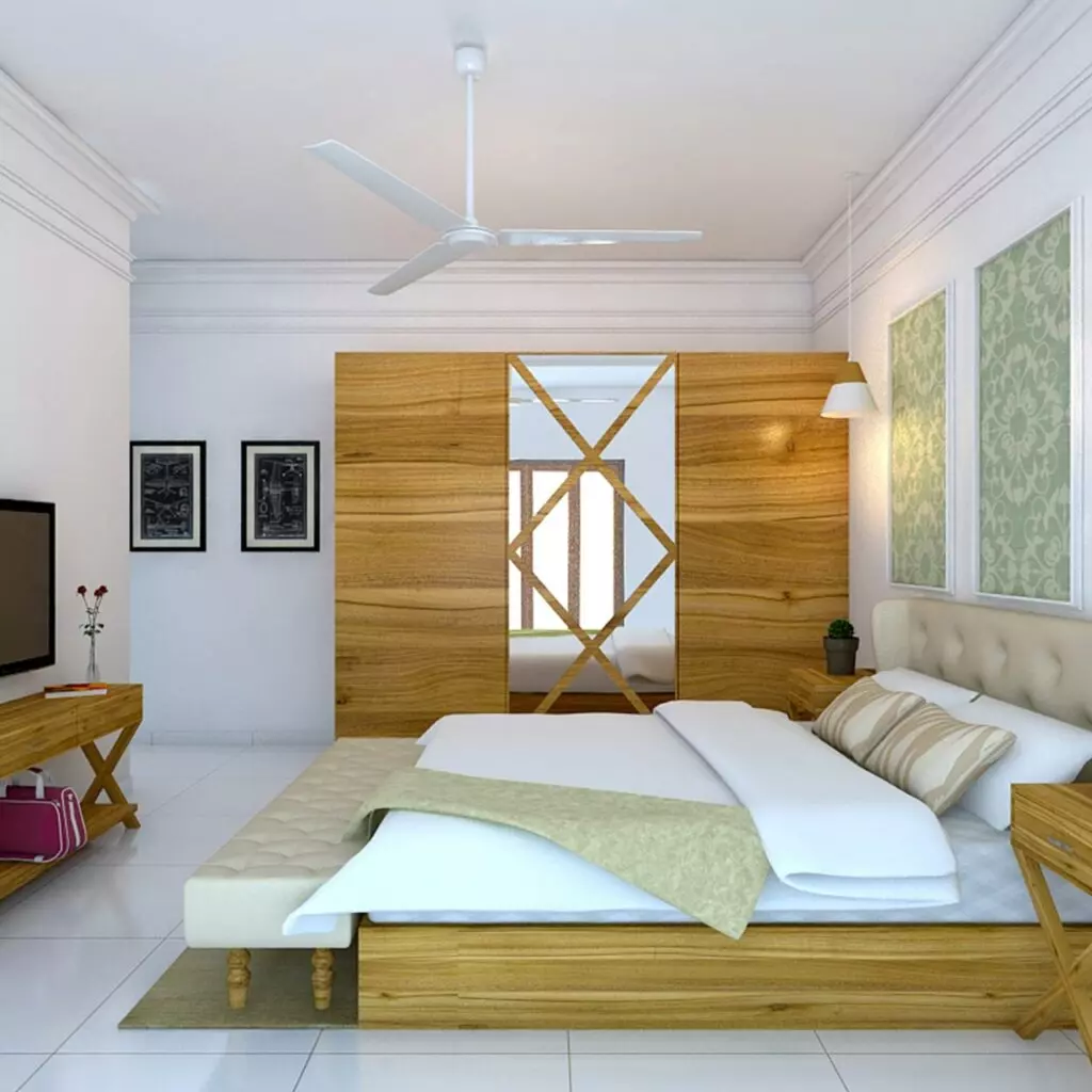 Trending sliding door wardrobe design for your bedroom is one that gives a nod to nature