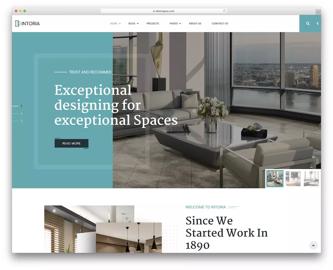 monolit interior design website template