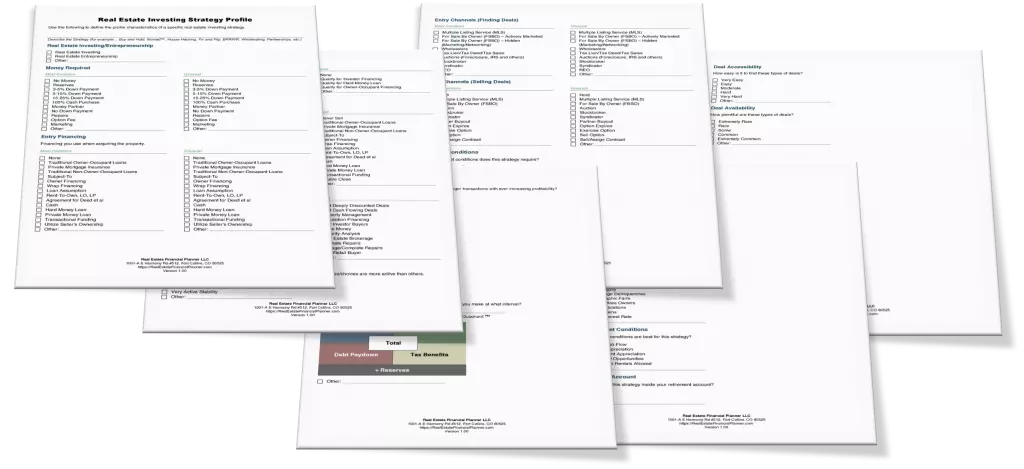 Real Estate Investing Strategy Profile