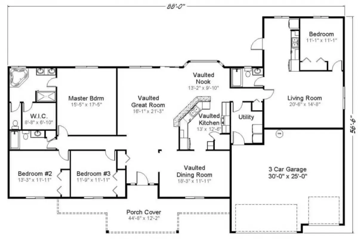 Image of a multi generational home floor plan