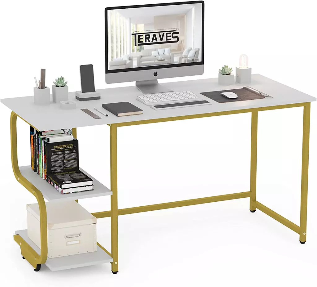 Foluban Rustic Industrial Computer Desk