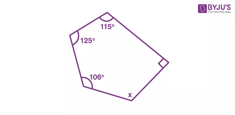 Central Angle of Regular Pentagon