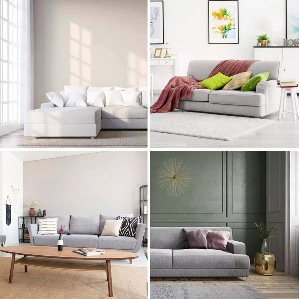 different colors that go with gray furniture
