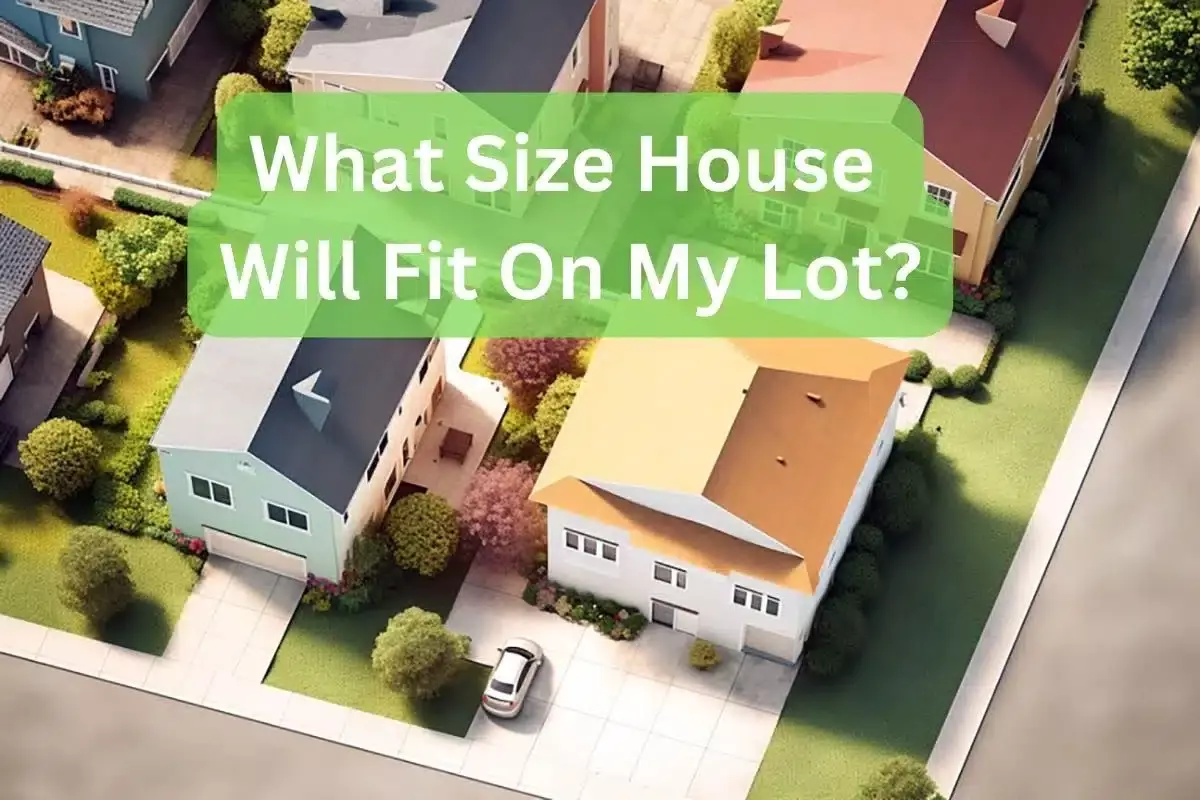 Lot area size vs house size