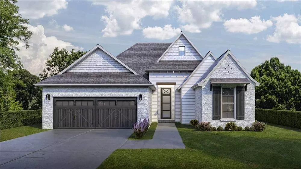 3-bedroom, 2-bath, 1693-sq.-ft. 1-story Traditional home with white brick and vinyl siding