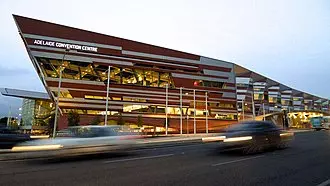 The design of the Adelaide Convention Centre's West Building echoes the local geology