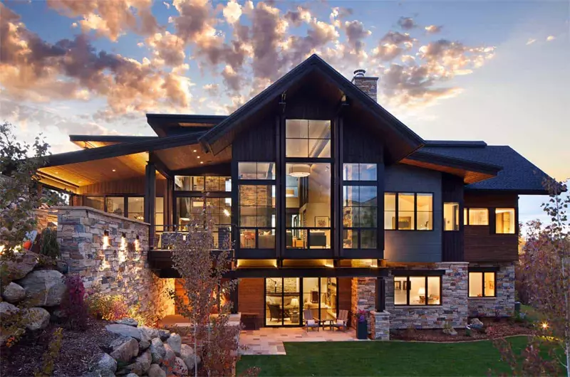 A modern mountain home