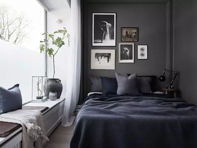 Impressive Charcoal Grey Bedroom