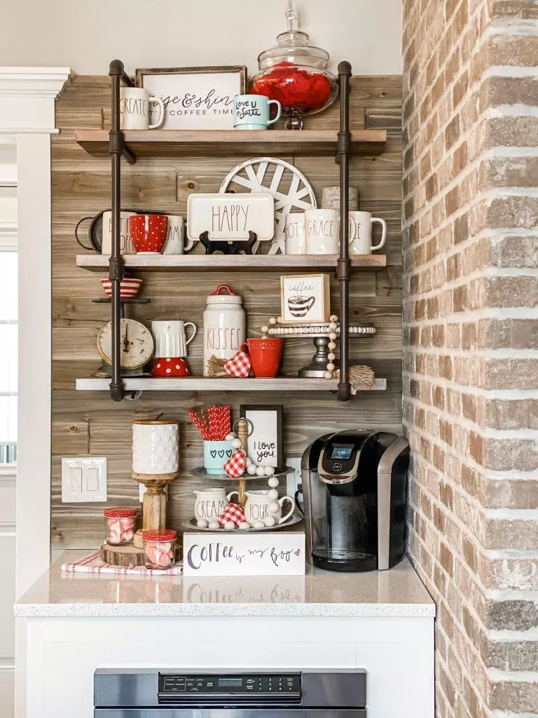 Rustic Farmhouse Coffee Bar Ideas