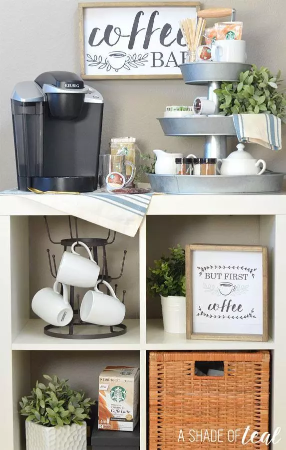 Chic coffee bar idea