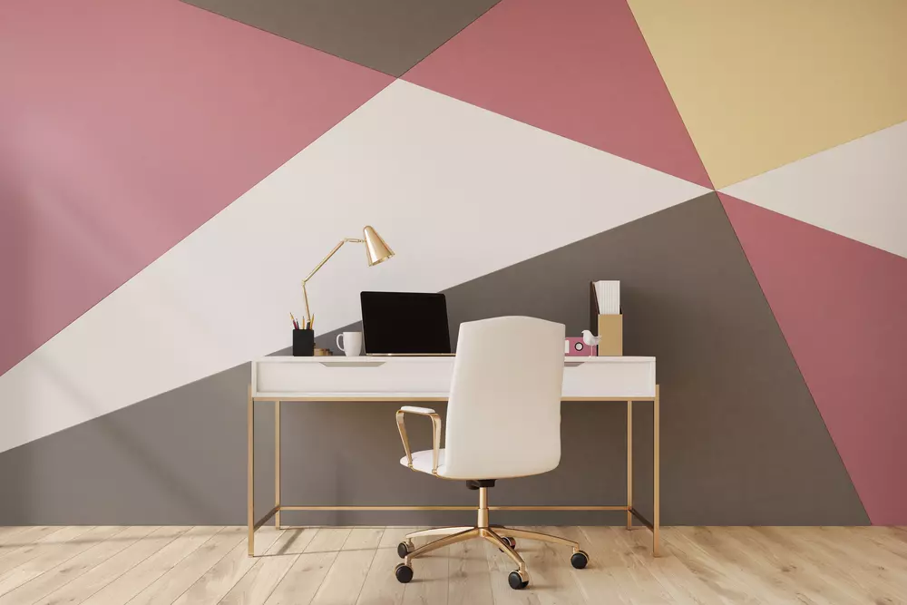 colorful geometry wall designs