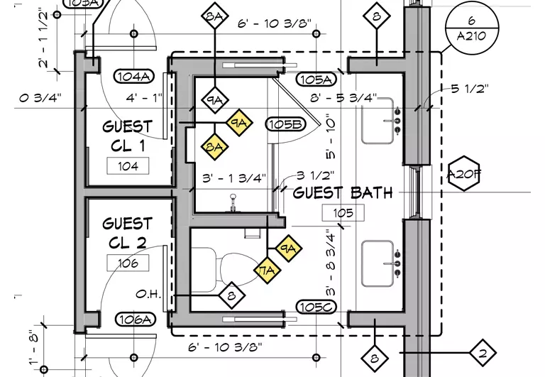 Architectural Graphics 101 Wall Types shown in Plan (old style)