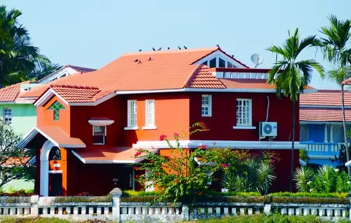 Traditional house design in village