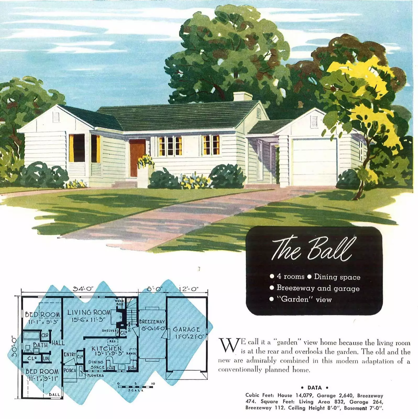 Vintage 40s post-war small starter homes from 1949 (1)