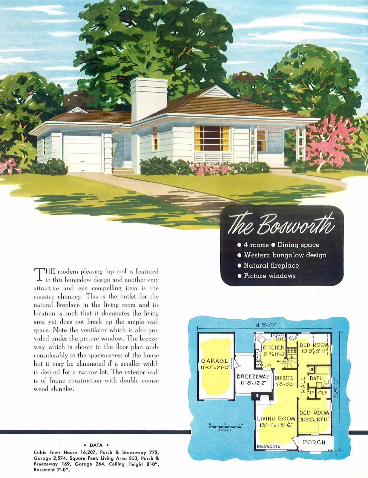 Vintage 40s post-war starter home designs from 1949 (5)