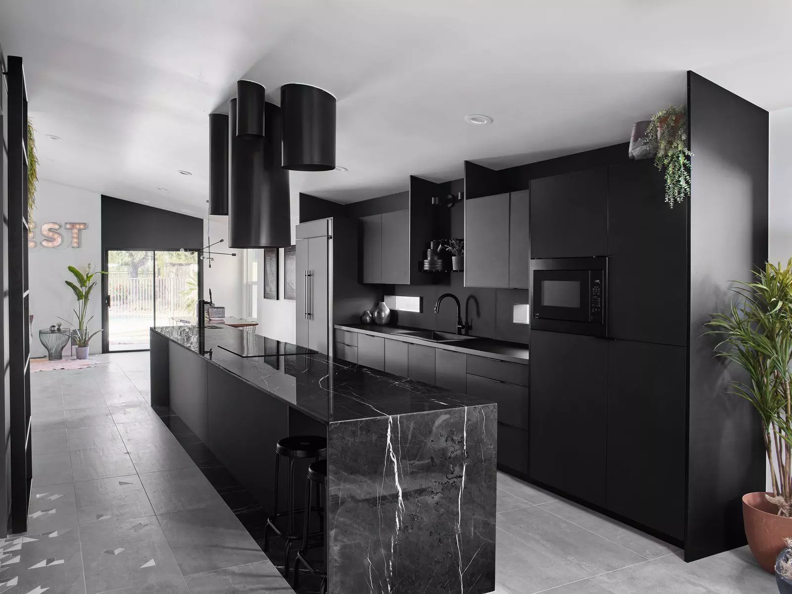 Monochrome Modern Black Kitchen