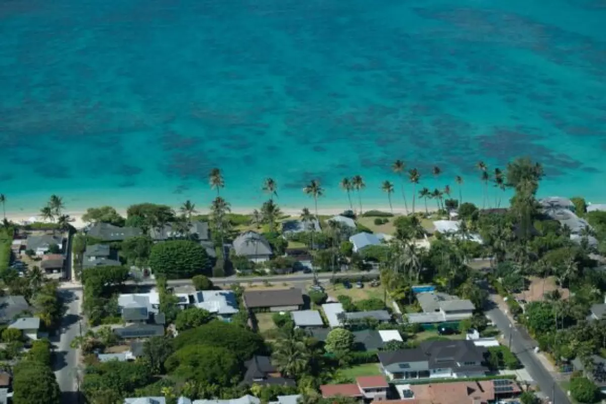 Houses in Kailua, Hawaii.