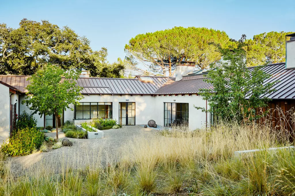 Portola Valley no-mow garden tour backyard