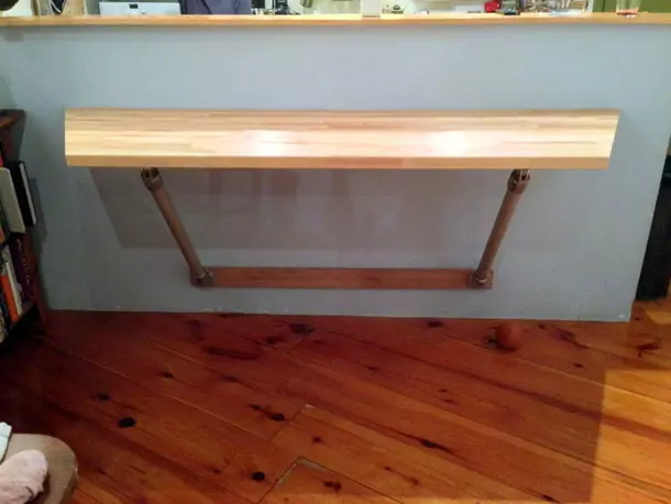 butcher block table 0