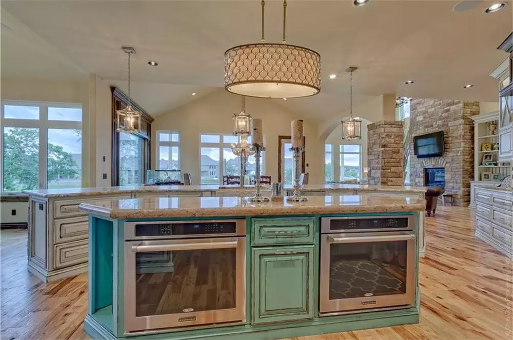 Large modern kitchen in a 4000-plus-sq.-ft. home