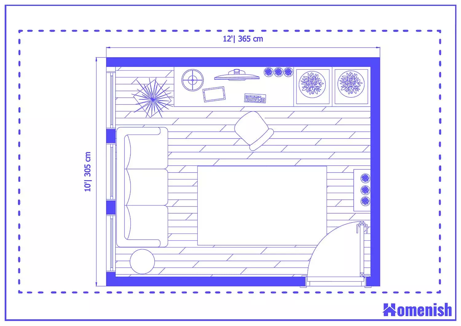 Open Plan Office Layout Floor Plan