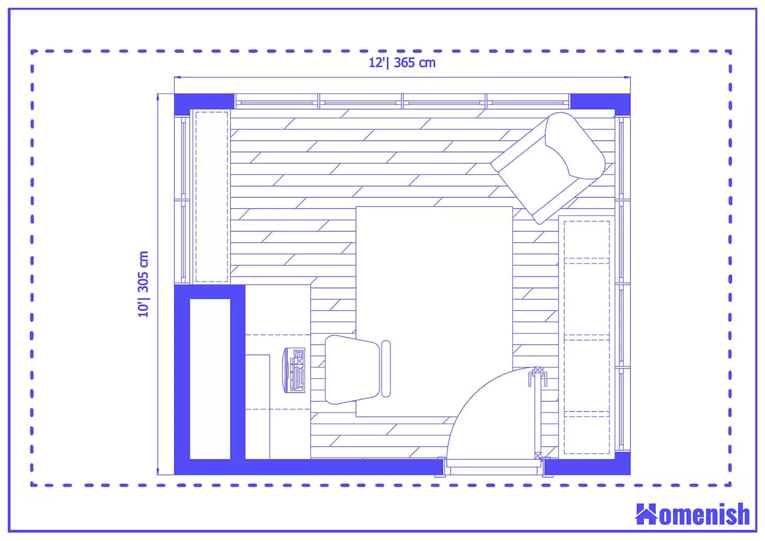 Clean and Comfortable Office Layout