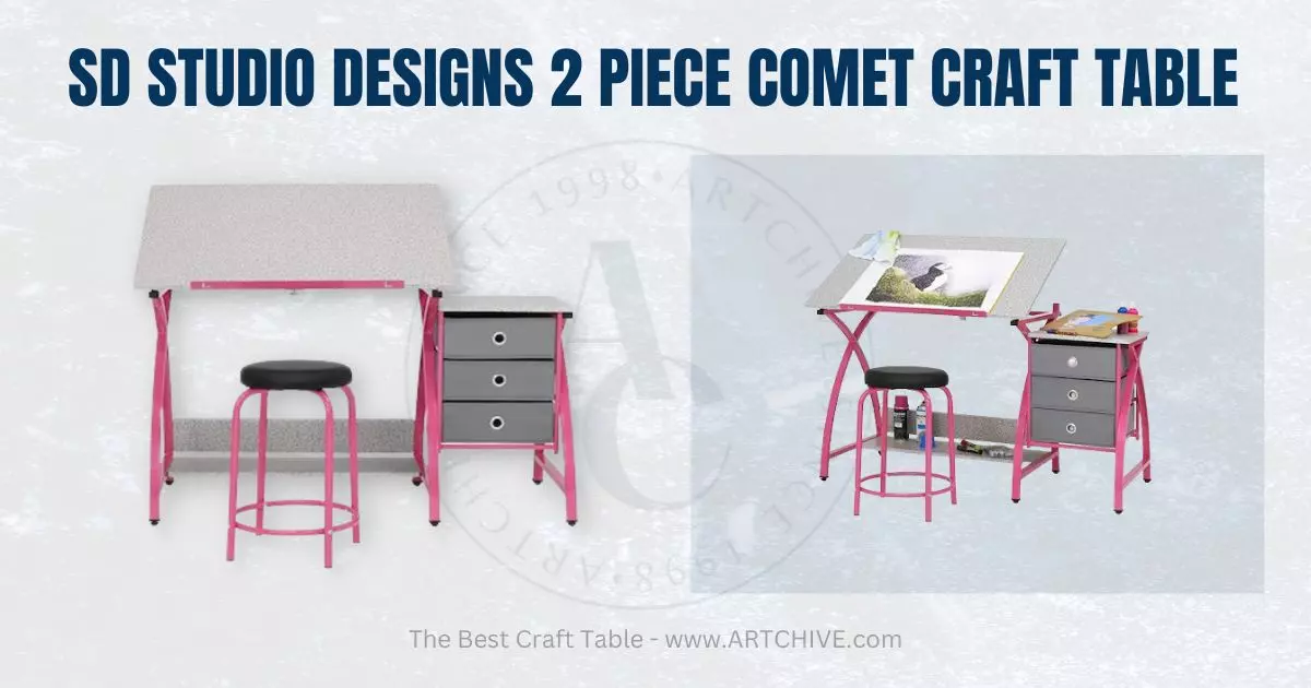 SD STUDIO DESIGNS 2 Piece Comet Craft Table